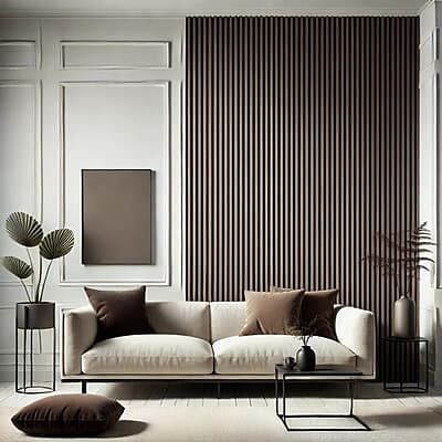 Nroro - Espresso Walnut 37AS – Slat Wall Panel