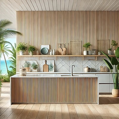 Nroro - Honey Oak 43AS – Slat Wall Panel