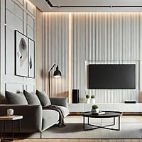 Nroro - Ivory Oak 62AS - Slat Wall Panel Nroro - Ivory Oak 62AS - Slat Wall Panel
