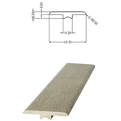 Nroro Flooring - T-molding - Vinyl Plank Flooring Transition